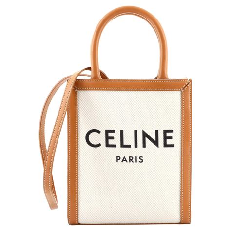 celine canvas|celine vertical cabas tote.